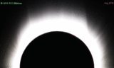 Total Solar Eclipse 2010: Animation 3rd Contact (1/8 resolution). Click to view and/or download animation in 3/4 resolution